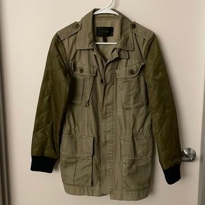 JCrew Quilted Boyfriend Fatigue Jacket - Size S